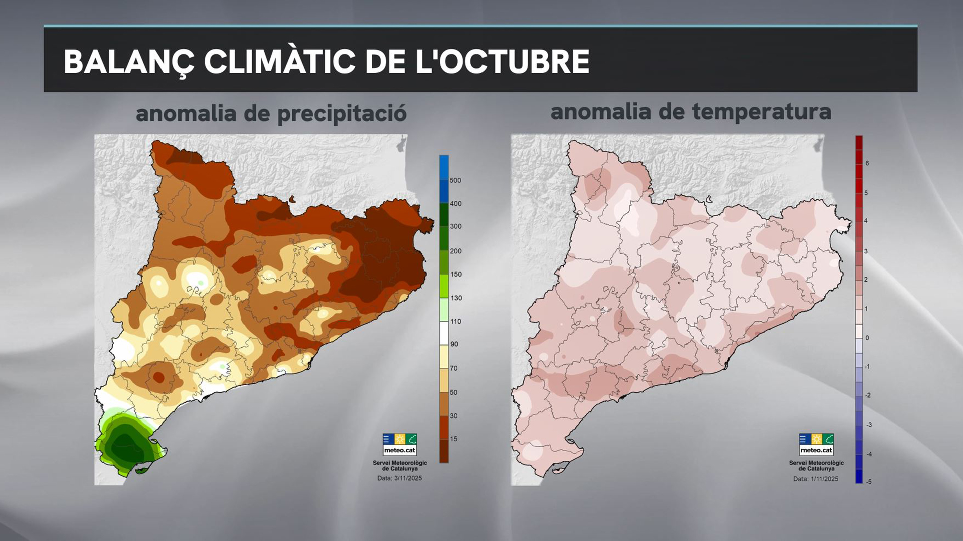 balanç climàtic octubre 2025 Barcelona Catalunya servei meteorològic de Catalunya