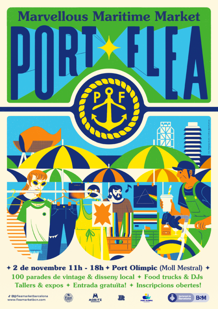 El Flea Market arriba al Port Olímpic per quedar-s'hi | mercat, moda, Port Olímpic, sostenible