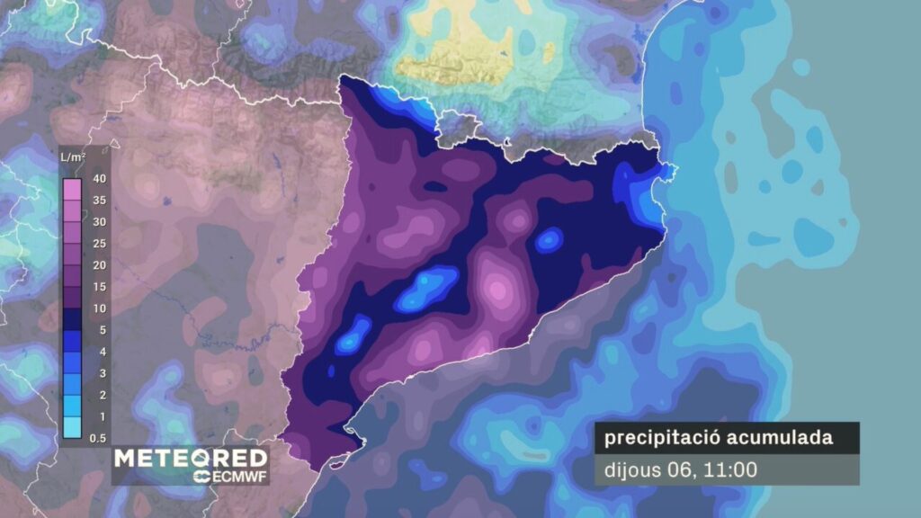 L'arribada d'un front fred actiu, sota la lupa: possible episodi de pluja general aquest dijous | meteorologia