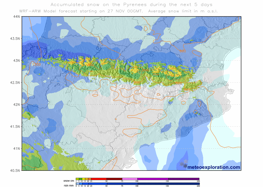 La lluvia y la nieve volverán a visitar Cataluña este fin de semana | nieve, lluvia, previsión del tiempo