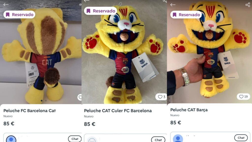 peluix del CAT revenda wallapop