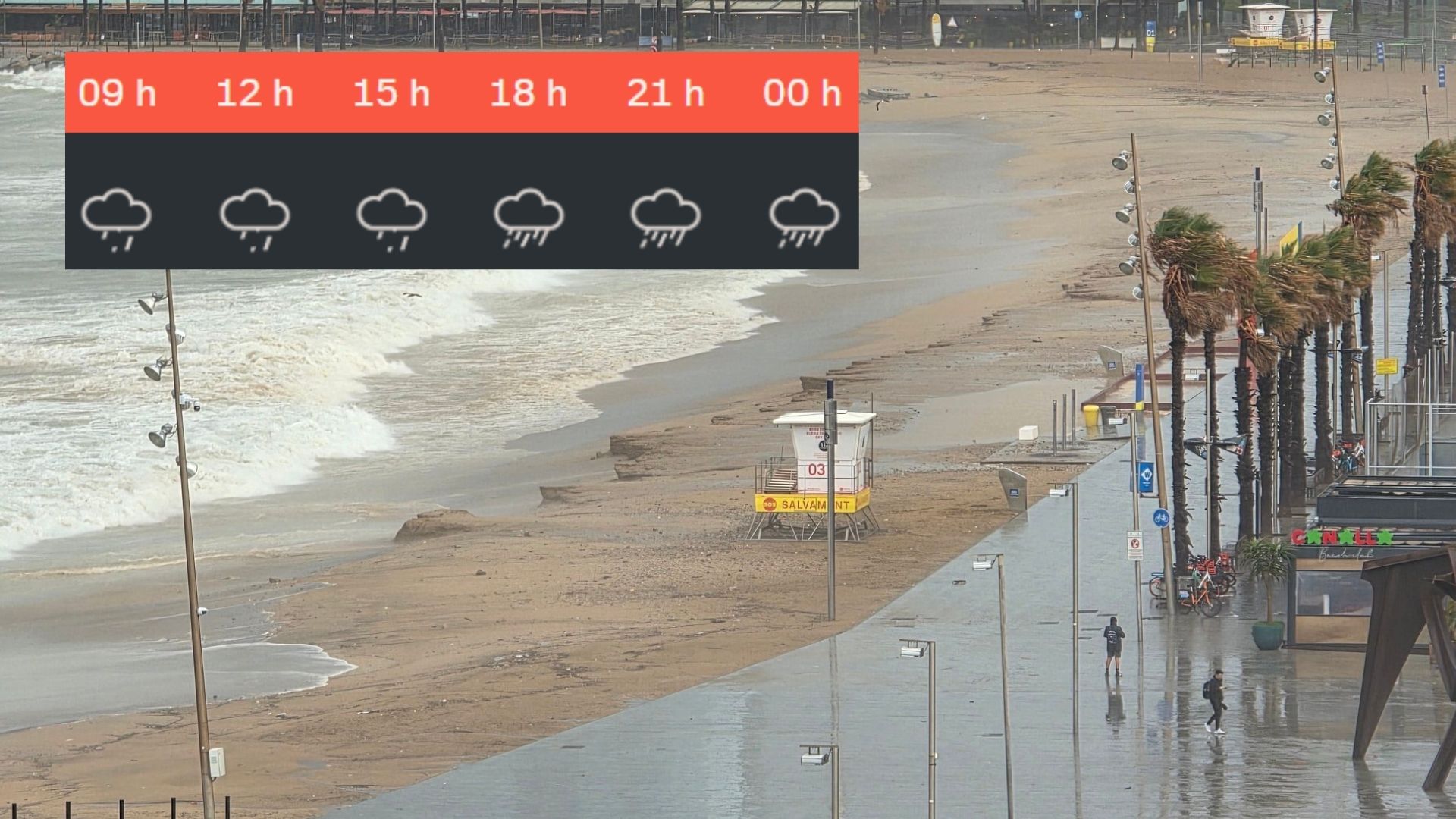 Al temporal encara li queda una darrera jugada | pluja, temporal, vent