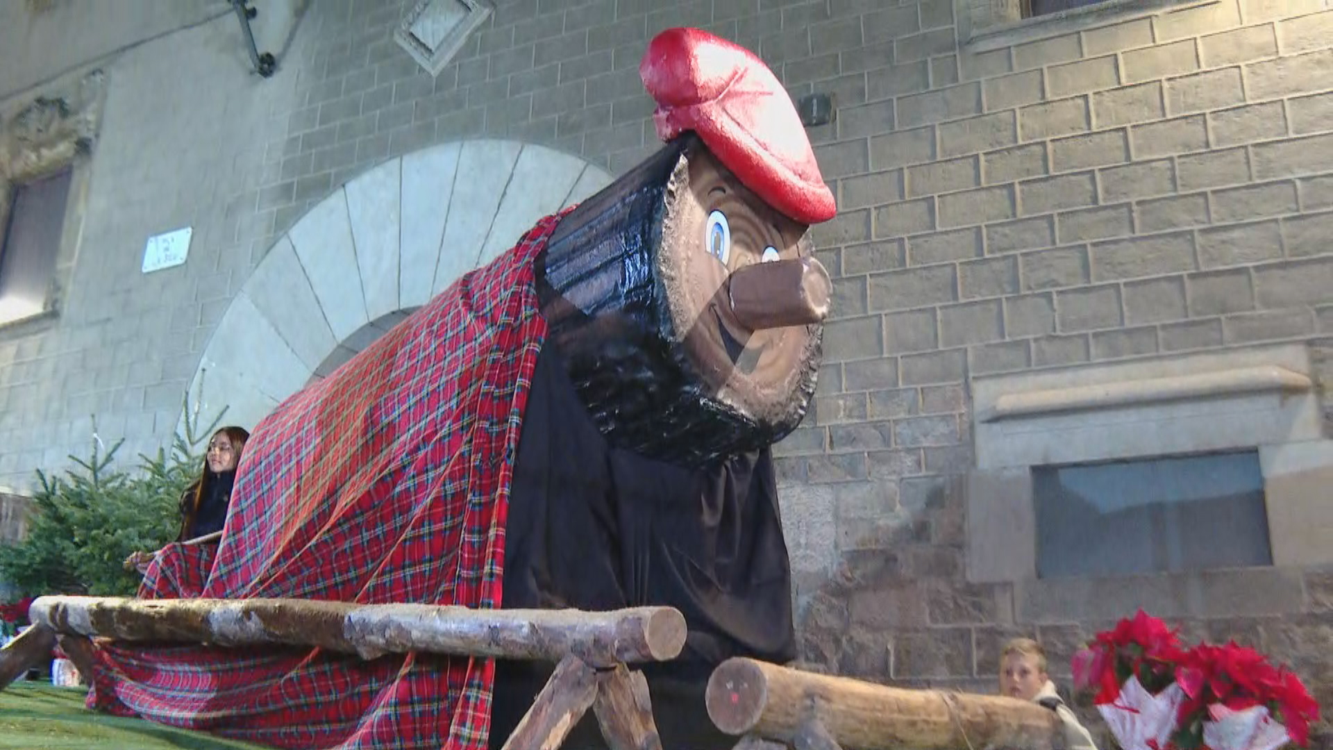 caga tió gegant, plaça catedral