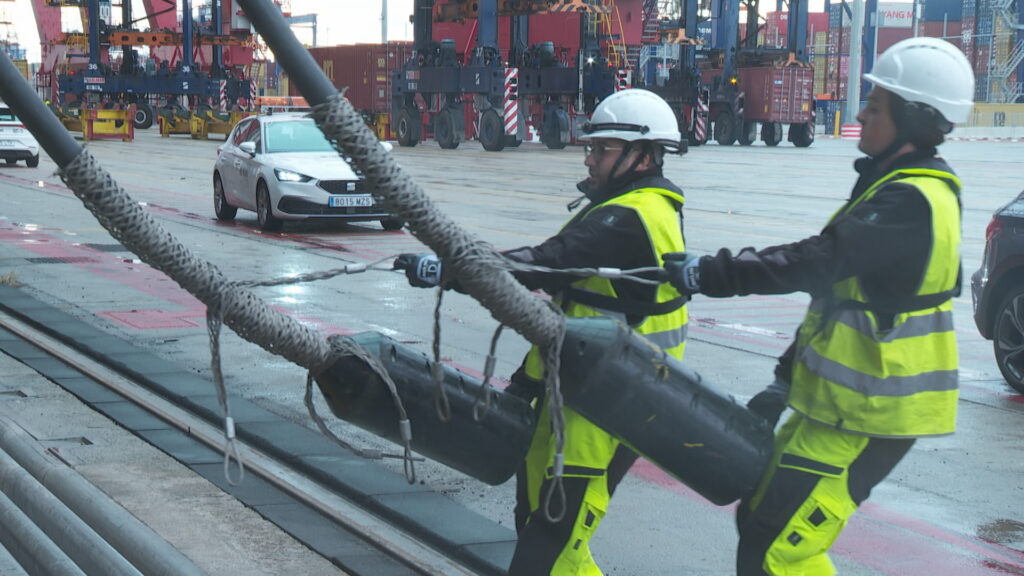 electrificaci&oacute; port Barcelona