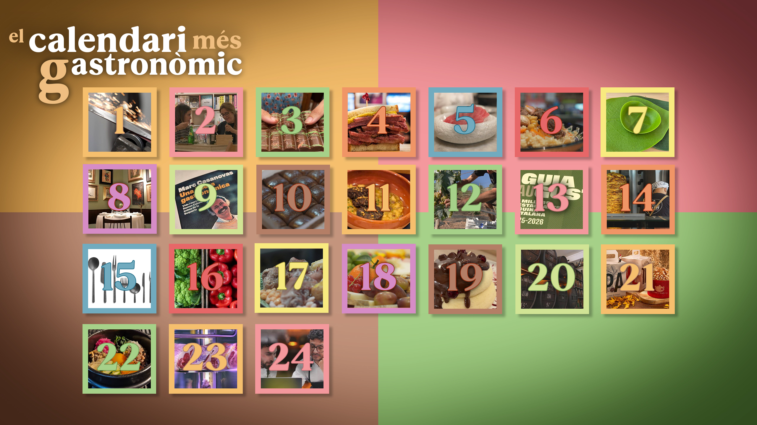 El calendari d'advent del 'B de gust': 24 finestres per salivar i gaudir de la gastronomia | cuina, Nadal, restaurants