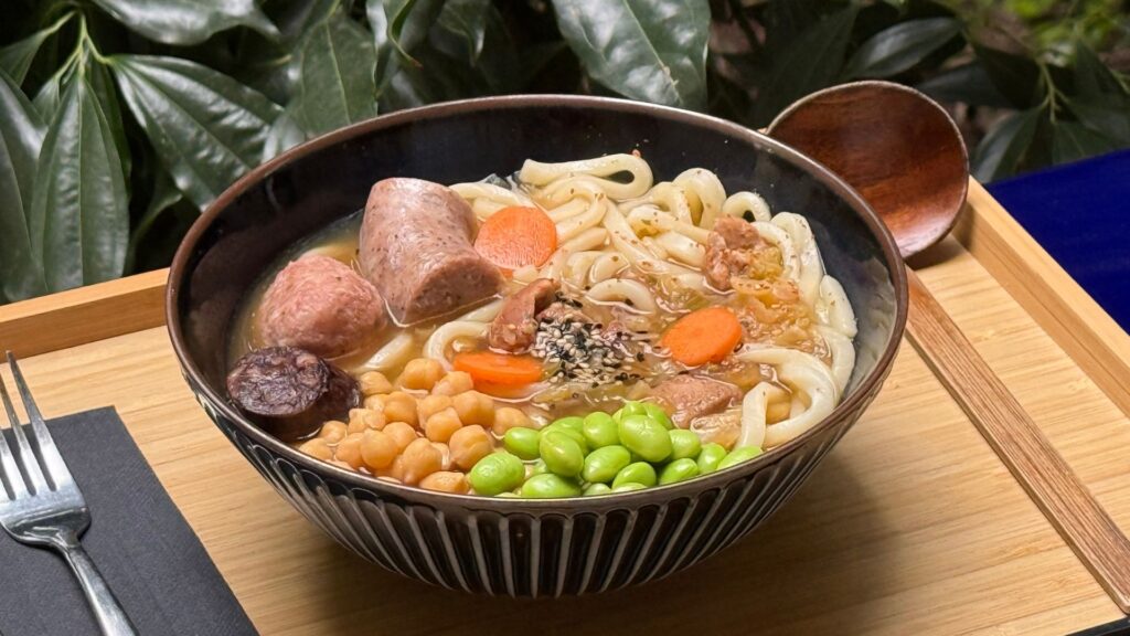 Udon d'escudella i carn d'olla per Nadal a Kasa Hanaka.