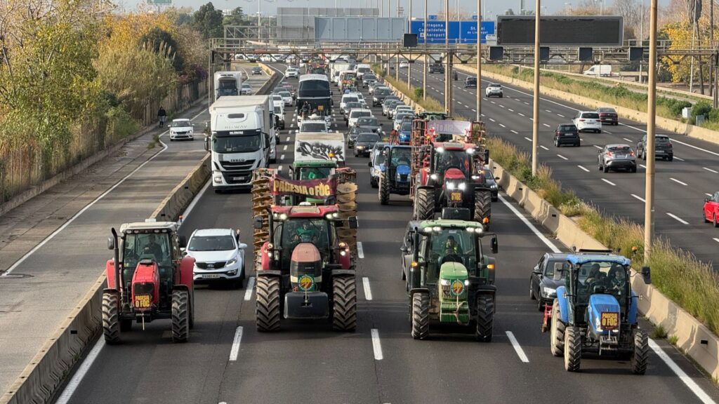 tractorada pagesos Gran Via