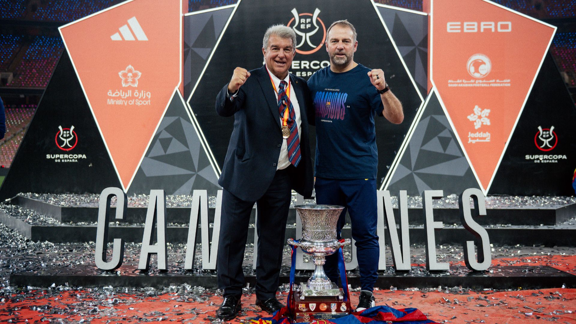 Joan Laporta i Hansi Flick