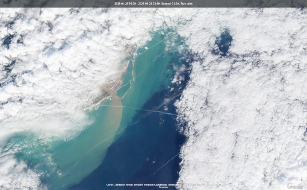 Els sediments aportats pels rius catalans, plenament visibles des del satèl·lit | inundació, pluja