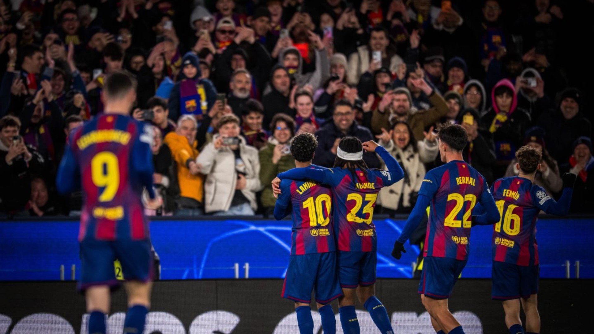 Celebració Camp Nou Champions