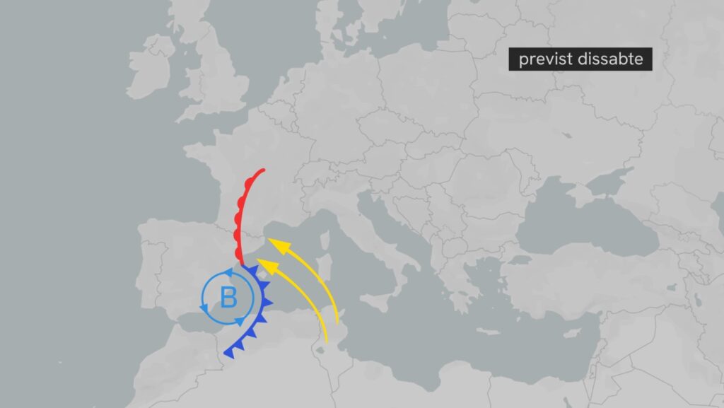 S'activa la primera fase del temporal: Barcelona podria acumular més de 50 litres el cap de setmana | Barcelona, mar, pluja, temporal