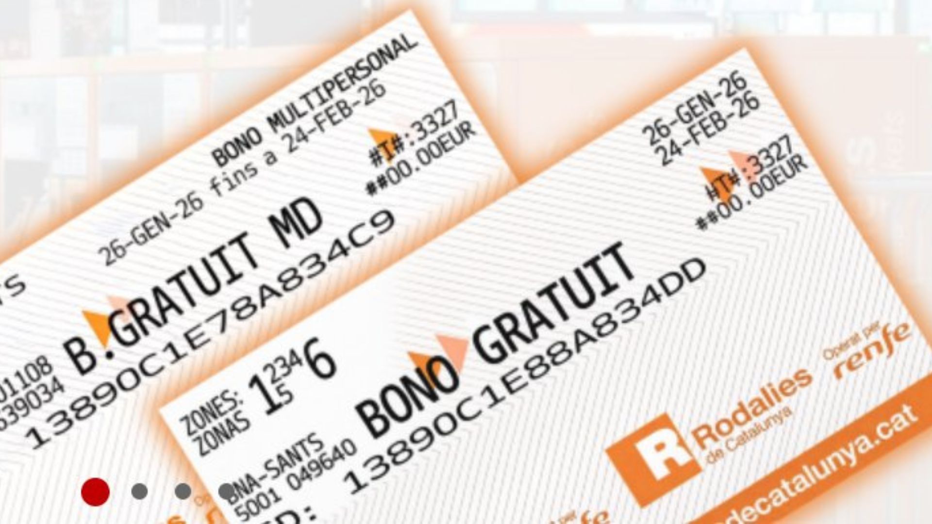 abonaments gratuïts Rodalies gener 2026