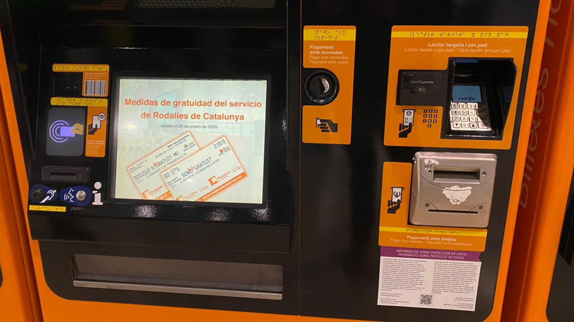 abonaments gratuïts Rodalies gener 2026