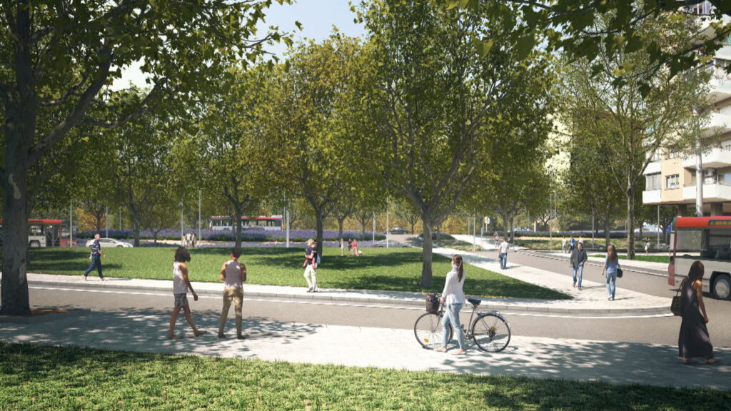 La pacificació de la Meridiana esborrarà el pont del Dragó i el gran mur de Sant Andreu | avinguda Meridiana, obres