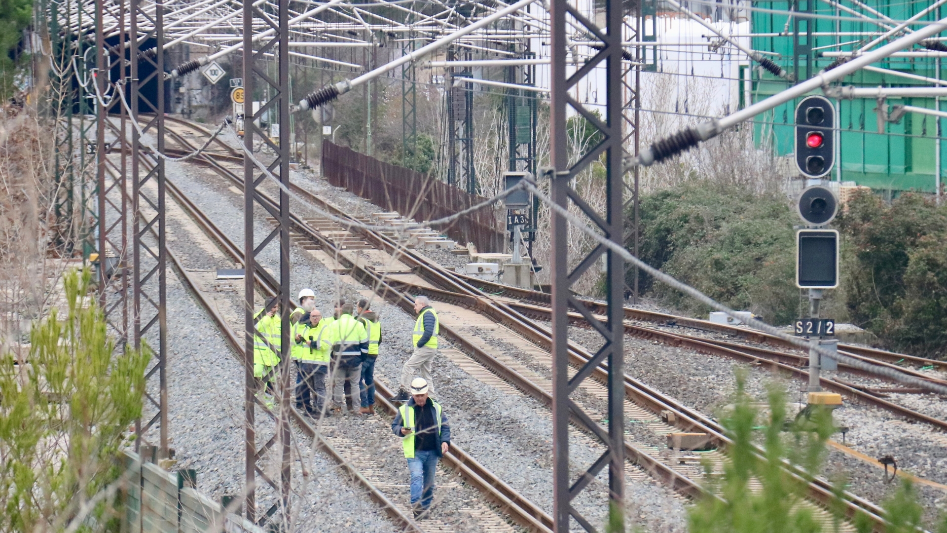 tècnics Adif vigilen xarxa ferroviària