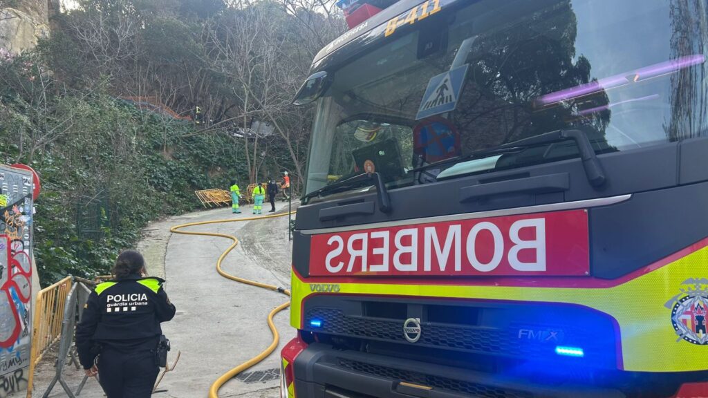 incendio asentamiento Montjuïc