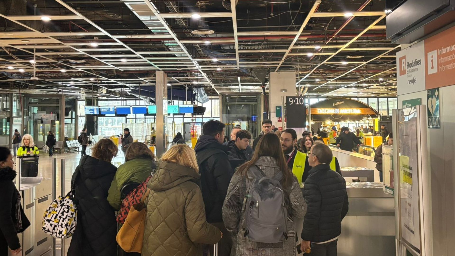 informadors Sants tall Rodalies 