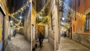 Llums encesos més enllà de Nadal a Ciutat Vella per millorar la sensació de seguretat
