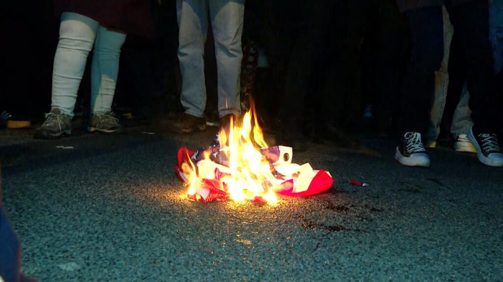 manifestacio barcelona atac eeuu venecuela