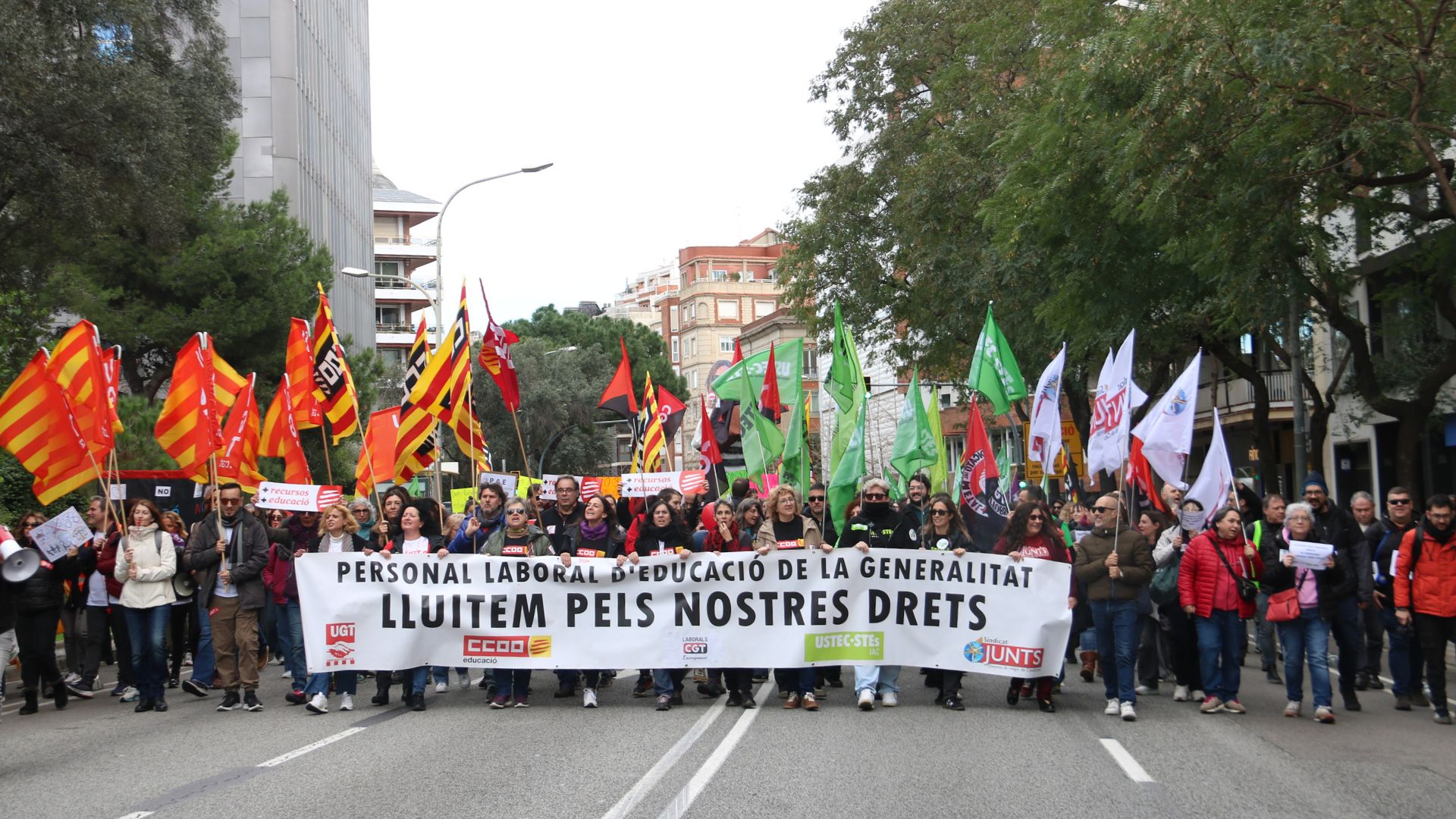 Manifestació personal laboral Educació