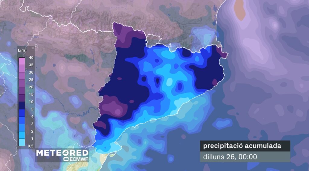 Pluja, fred, vent i neu el cap de setmana de la borrasca Ingrid | pluja, previsió del temps, temporal, vent