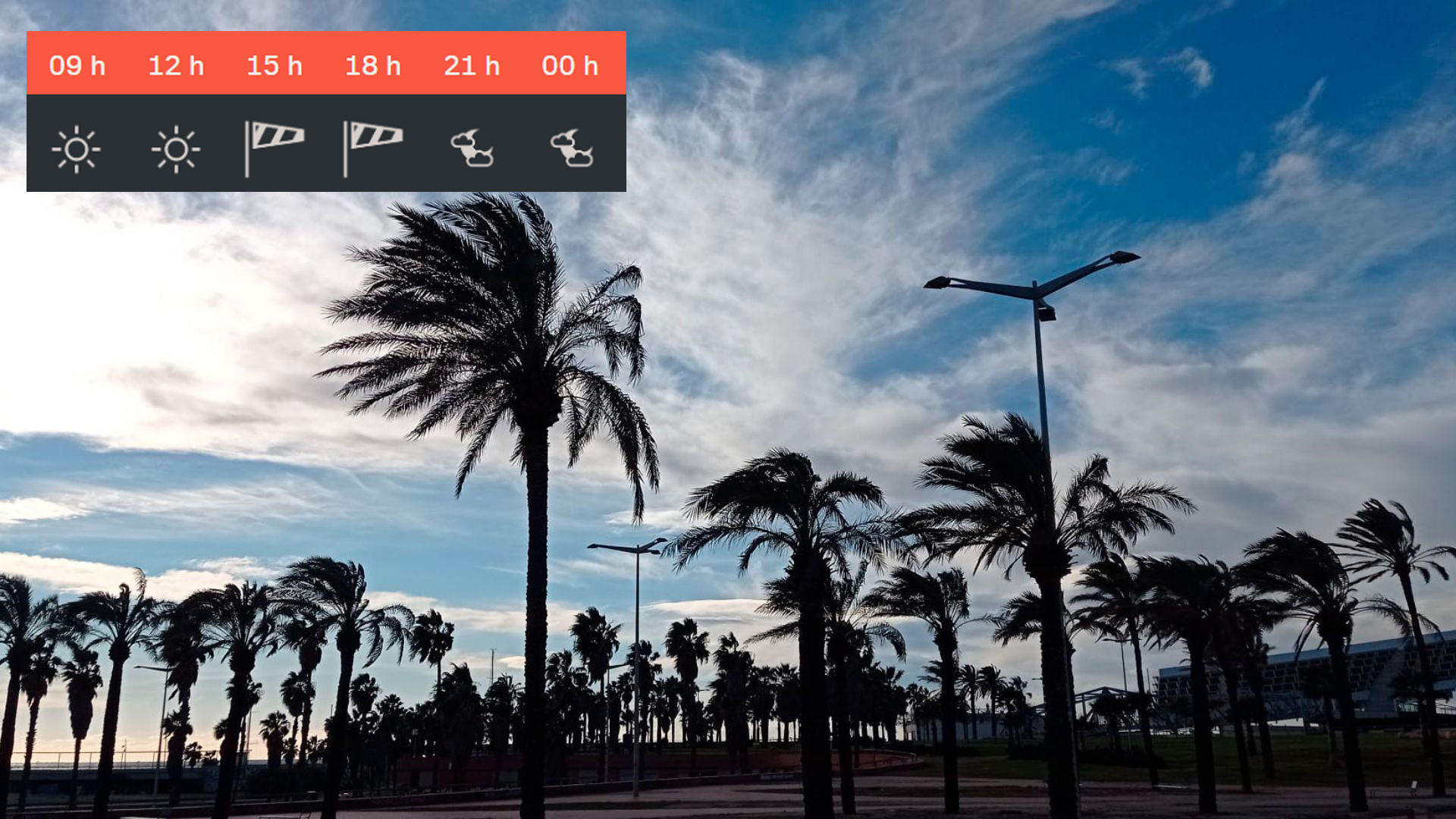 previsio temps divendres 9 gener 2026 barcelona vent