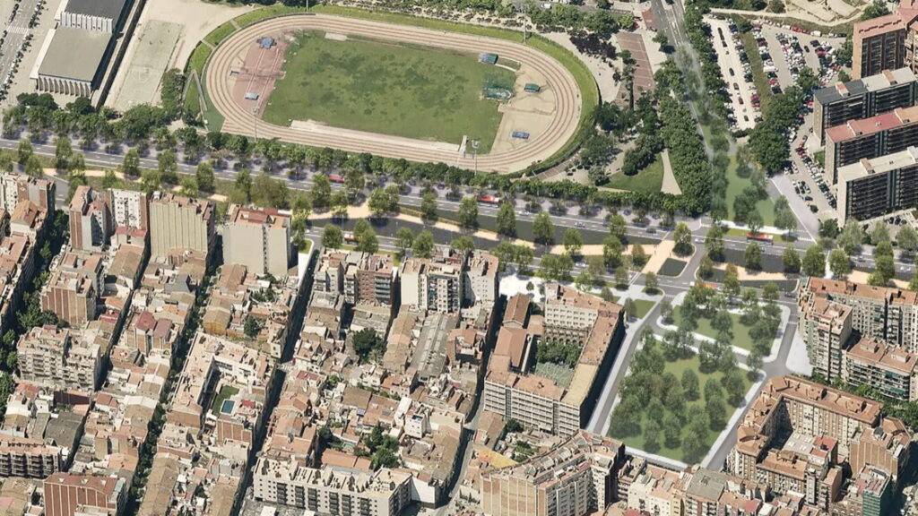 La pacificació de la Meridiana esborrarà el pont del Dragó i el gran mur de Sant Andreu | avinguda Meridiana, obres