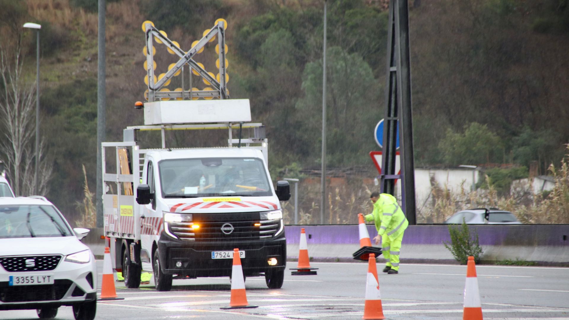 reobert carril AP-7 despr&eacute;s accident de Rodalies a Gelida