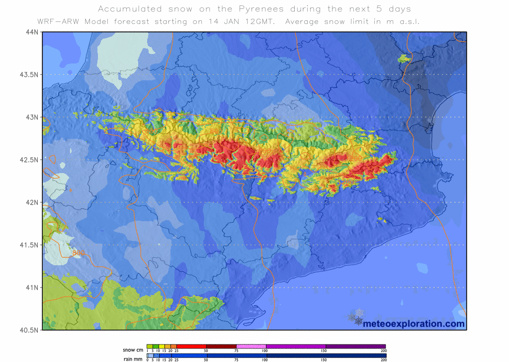 La neu torna apuntar cap als Pirineus: a les portes d'un possible episodi inusual | fred, neu, Pirineus-Barcelona