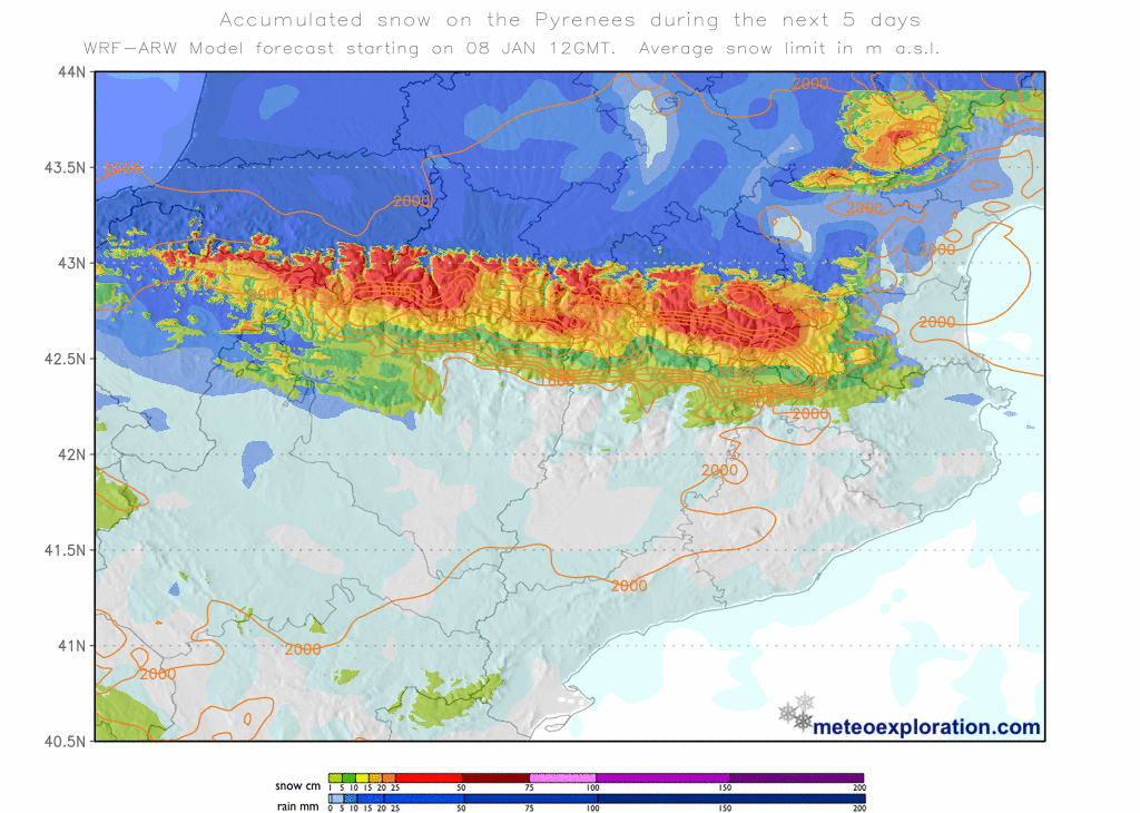 Canvi de temps sobtat als Pirineus: la neu, protagonista a l'inici del cap de setmana | fred, neu