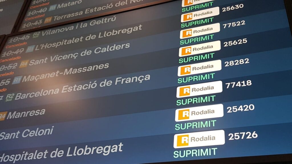 trens Rodalies suprimits