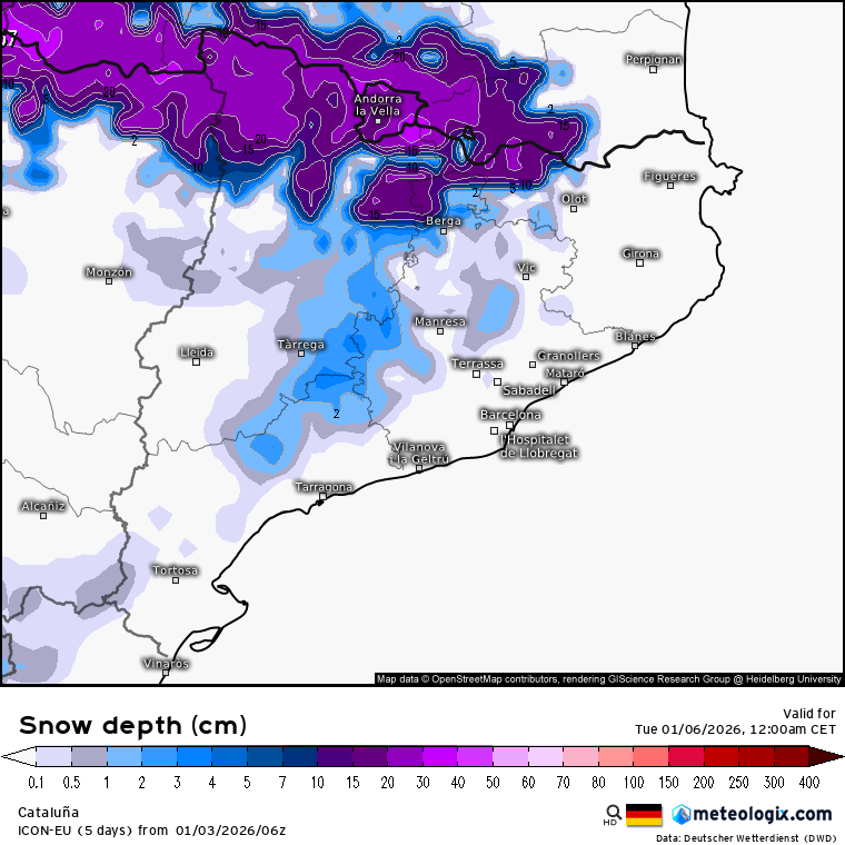 La nieve visitará Cataluña el lunes: ¿qué sabemos ahora? Nevará en Collserola? | Barcelona, nieve