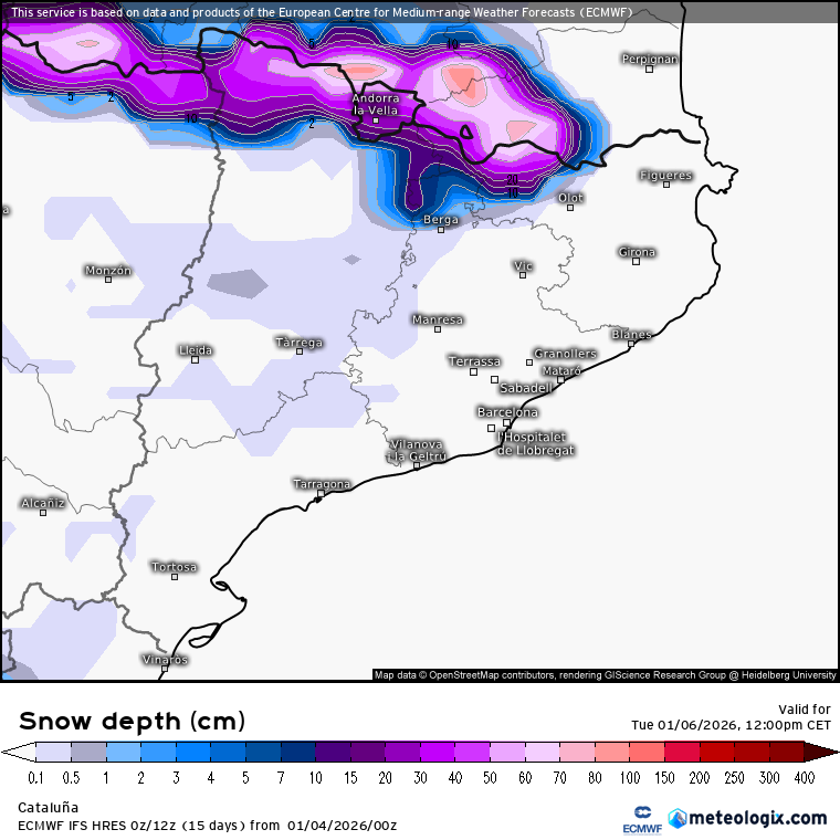 La neu visitarà Catalunya dilluns: què en sabem a hores d'ara? Nevarà a Collserola? | Barcelona, neu