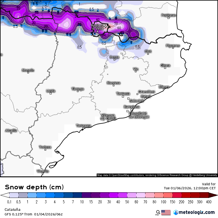 La neu visitarà Catalunya dilluns: què en sabem a hores d'ara? Nevarà a Collserola? | Barcelona, neu