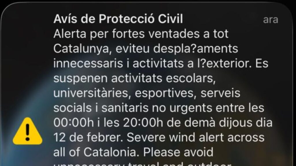 ALERTA PROTECCIO CIVIL VENT