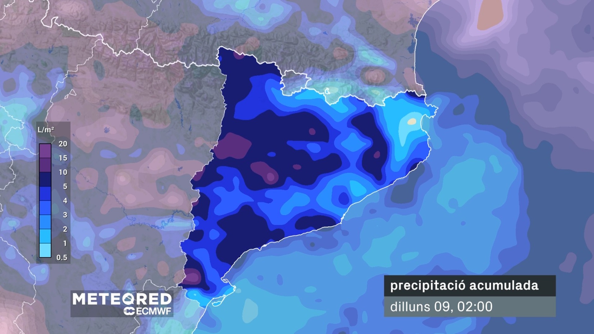 borrasca Marta febrer 2026 pluja