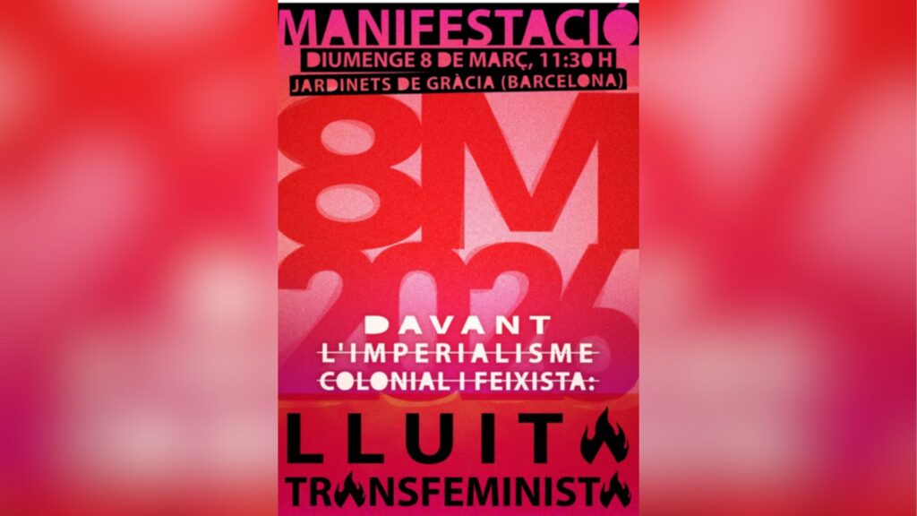 cartell manifestaci&oacute; 8M 2026