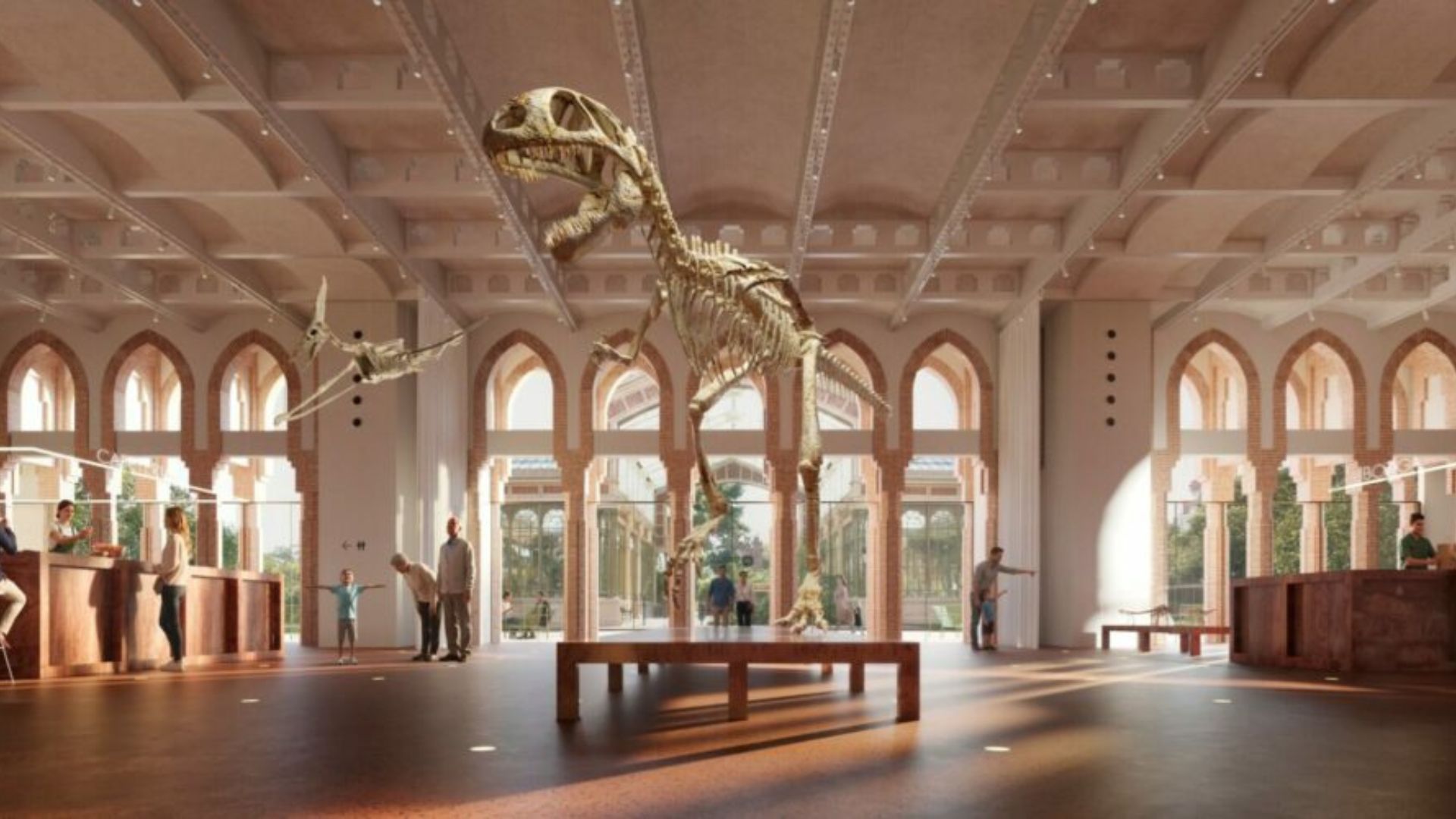 render museu Castell dels Tres Dragons, al Parc de la Ciutadella