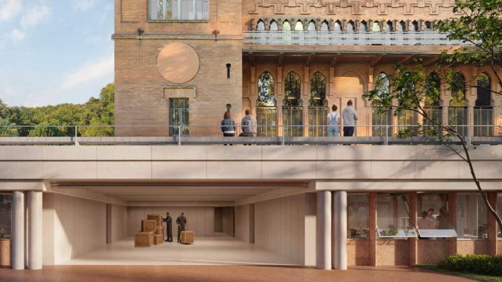 render exterior Parc dels Tres Dragons, al Parc de la Ciutadella