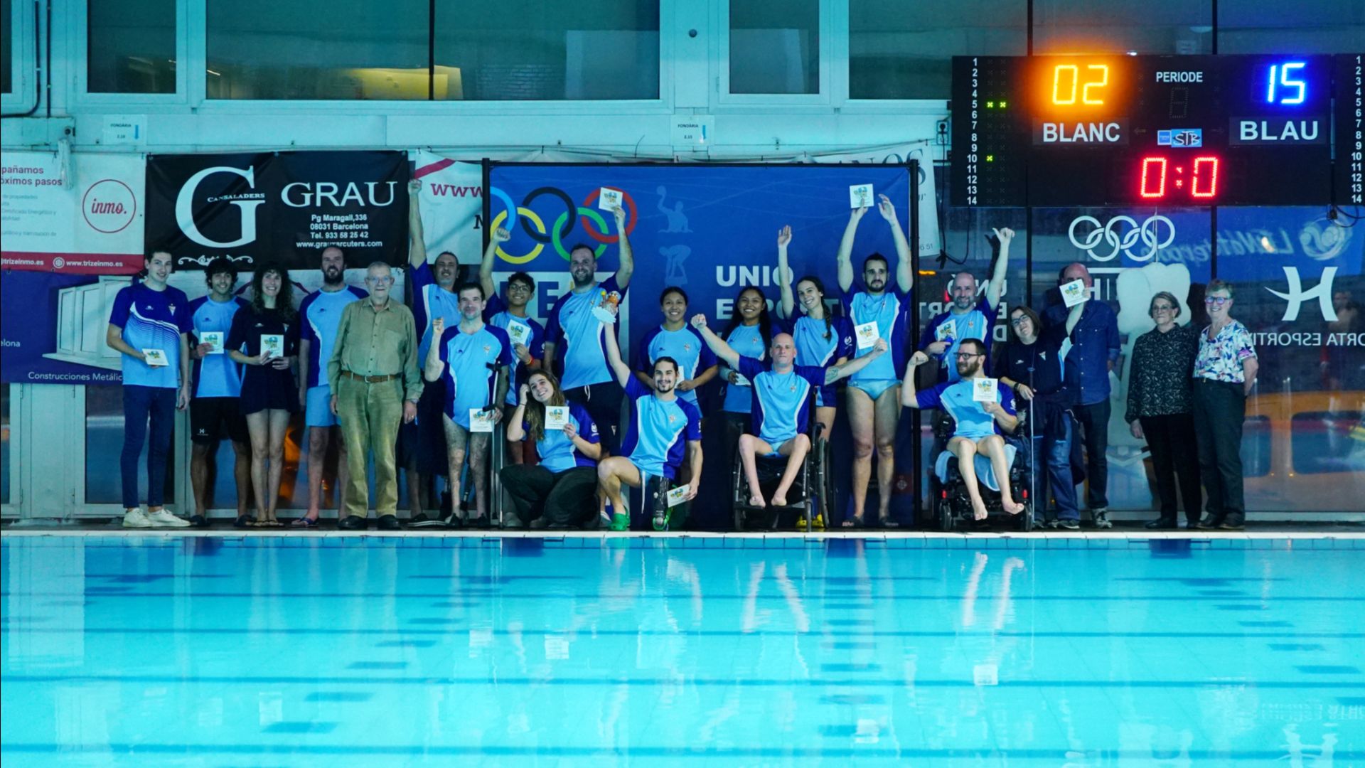 CN Barcelona, campió del Segon Torneig Internacional de waterpolo adaptat