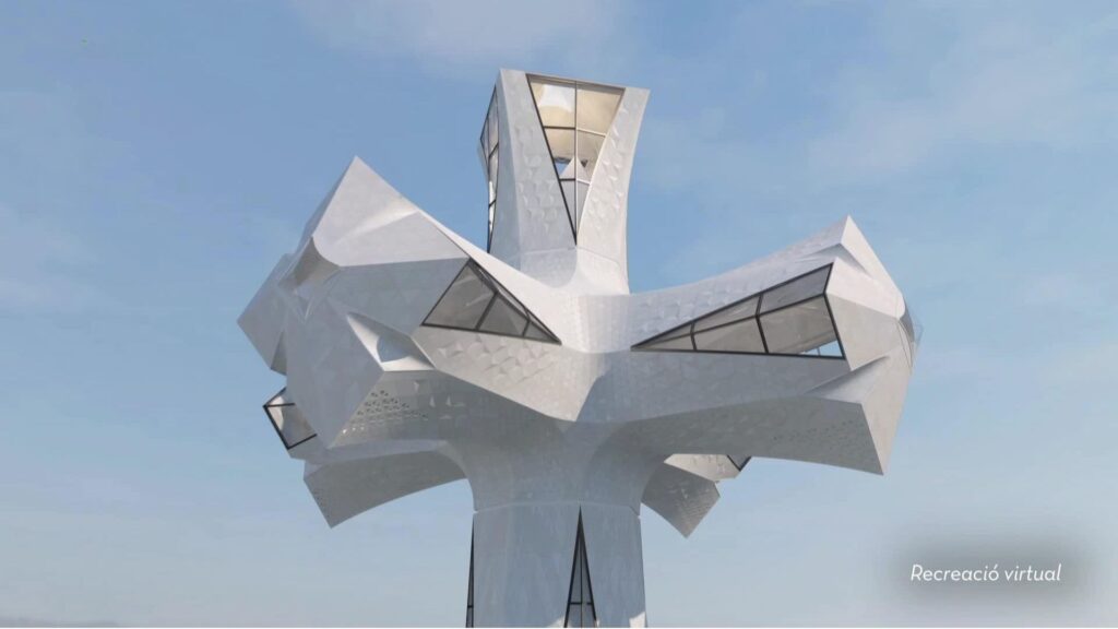 Torre Jes&uacute;s Sagrada Fam&iacute;lia imatge virtual