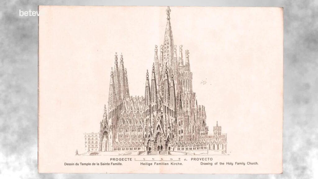 dibuix sagrada familia 1906