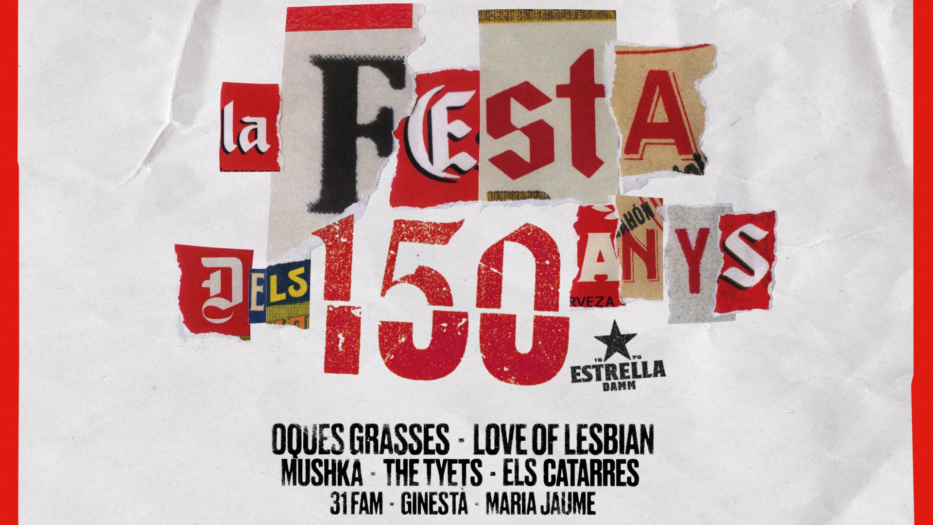 Cartell festa 150 anys Estrella Damm