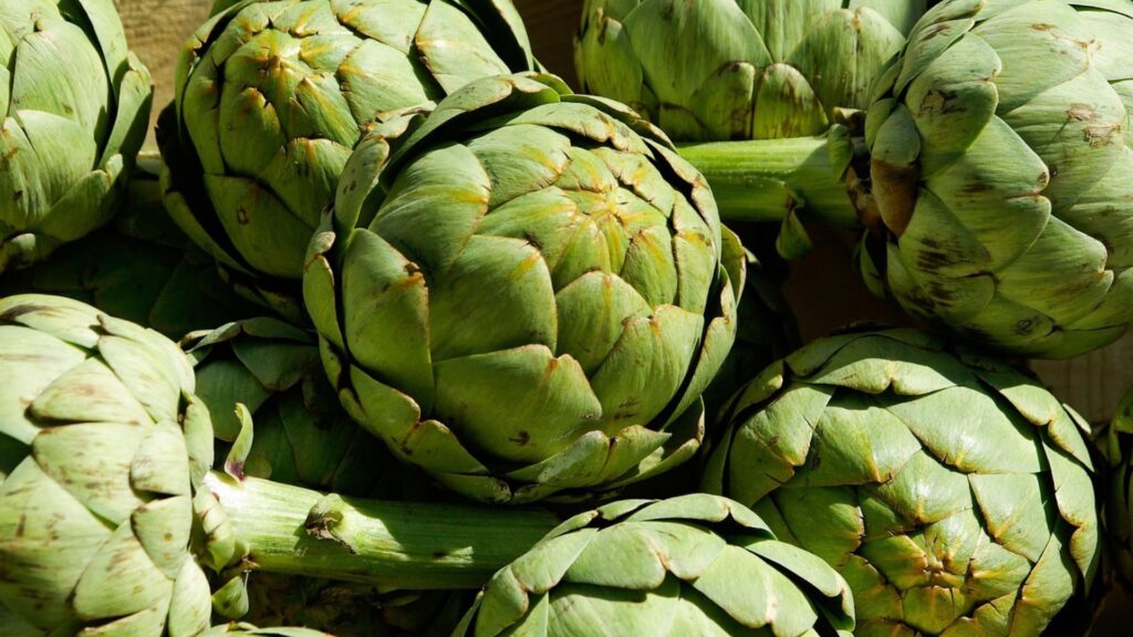 alcachofas mercado campesinas