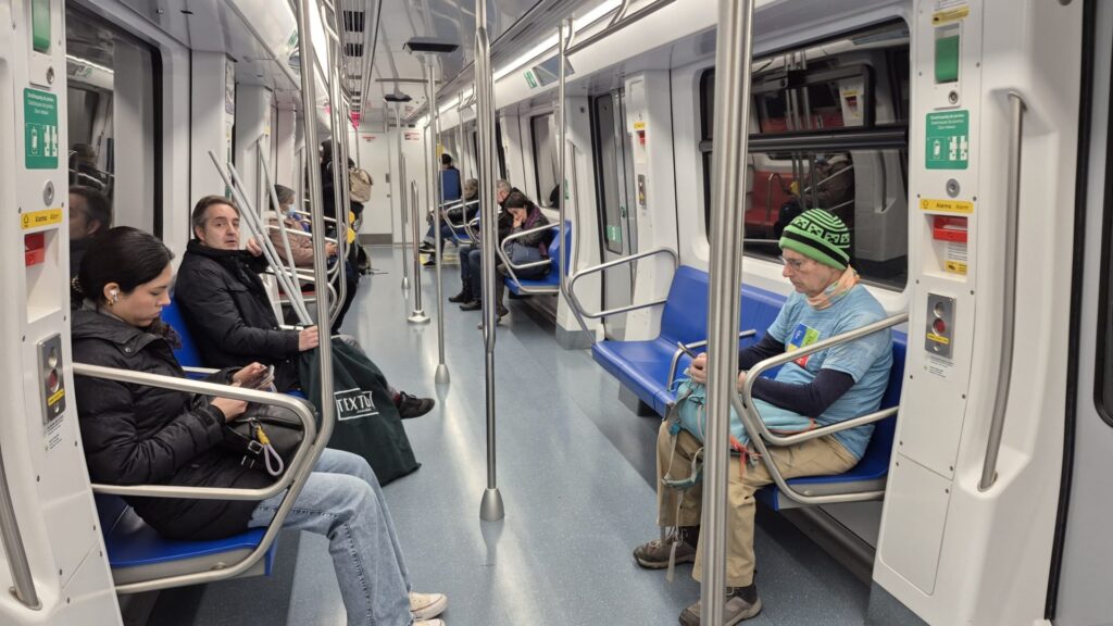 menys usuaris al metro pel vent