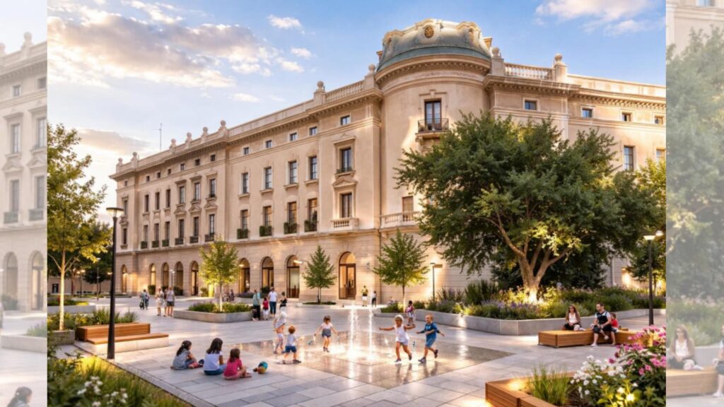 Recreació de la recuperació de l'Estació de Mercaderies de Sagrera