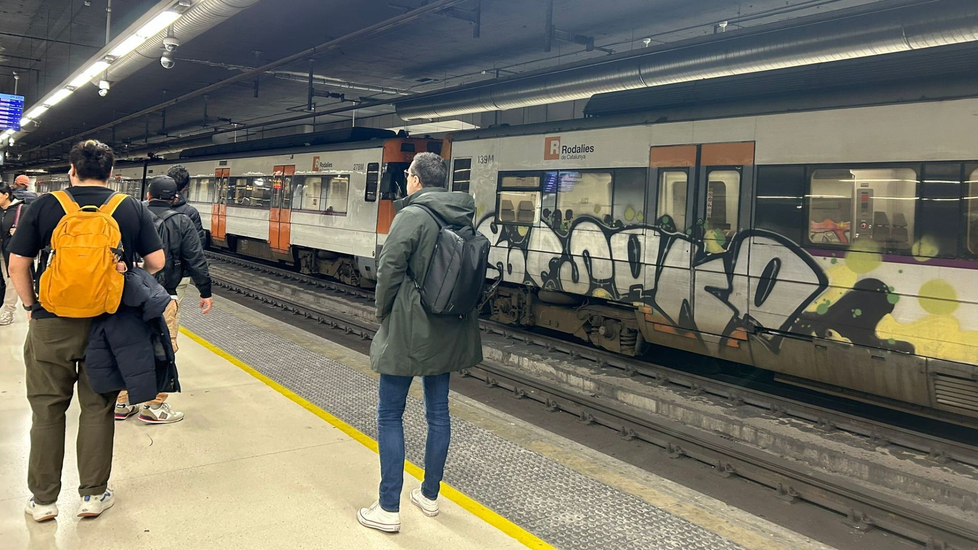 Rodalies andana estació de Sants