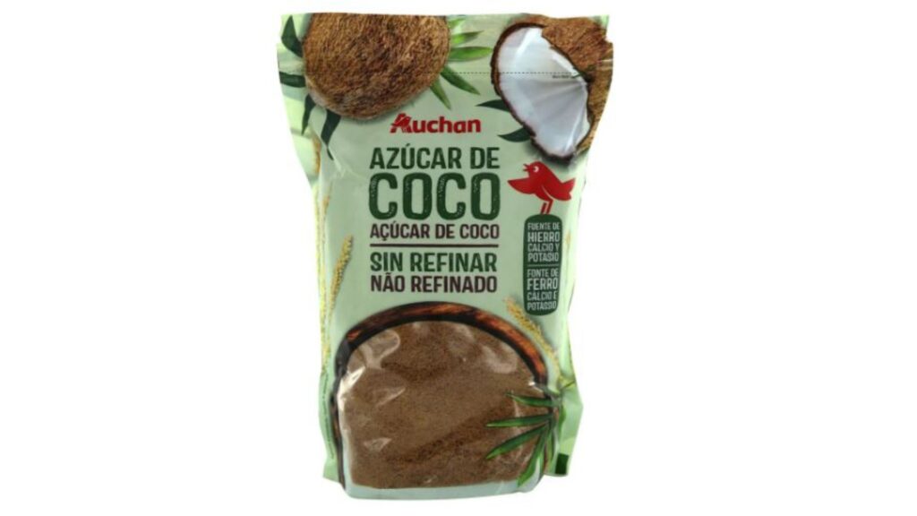 Alerta sanit&agrave;ria sucre de coco Auchan