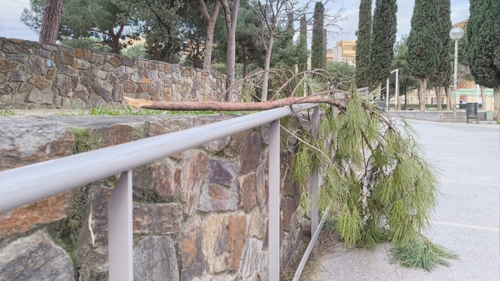 tancats parcs jardins vent