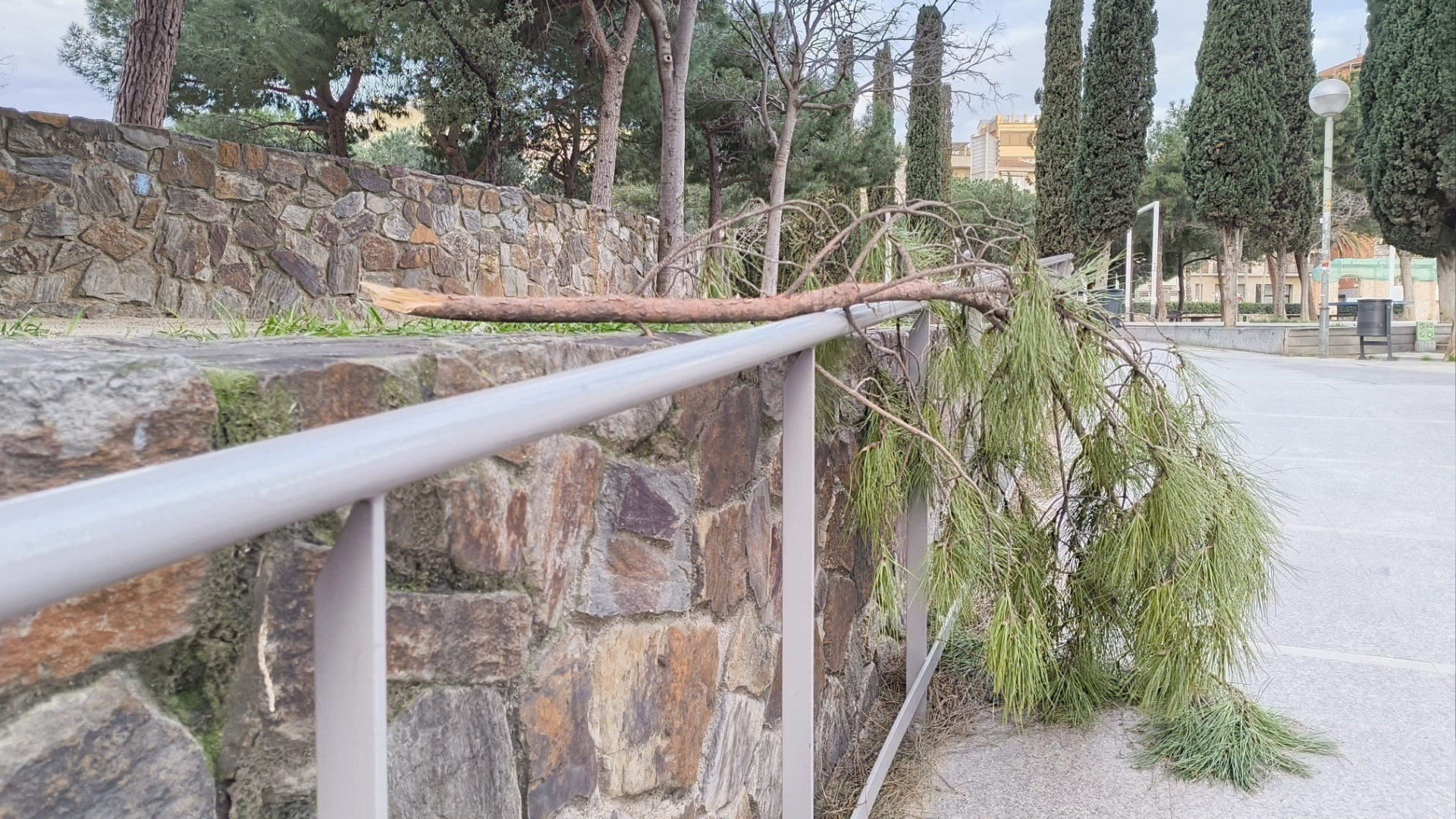 tancats parcs jardins vent